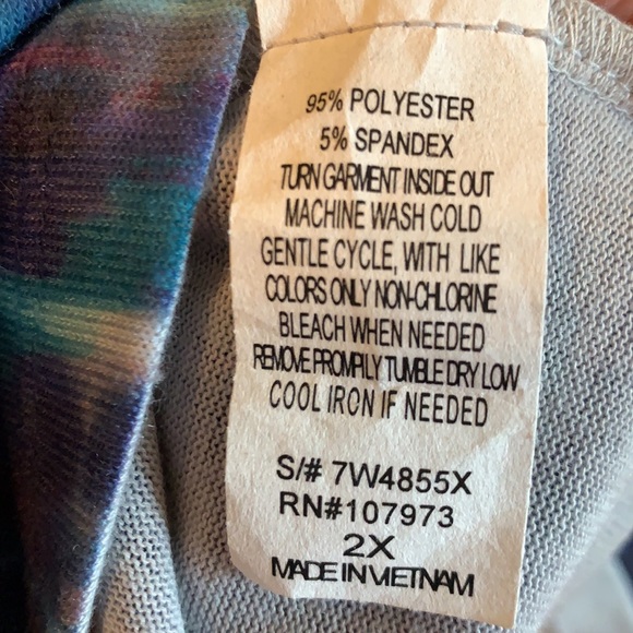 7 wonders women plus size 3/4 sleeve top - Picture 6 of 10